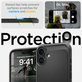 Spigen - Pouzdro Rugged Armor s MagSafe pro iPhone 16, Matte Black