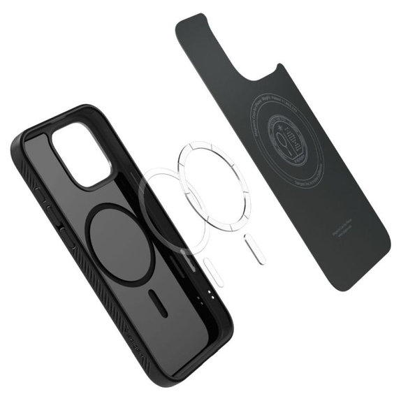 Spigen - Pouzdro Liquid Air "T" s MagSafe pro iPhone 16 Pro Max, Matte Black