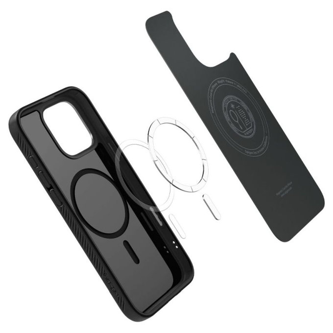 Spigen - Pouzdro Liquid Air "T" s MagSafe pro iPhone 16 Pro, Matte Black