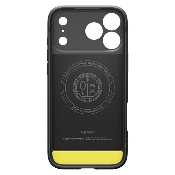 Spigen - Pouzdro Rugged Armor s MagSafe pro iPhone 17 Pro Max, Matte Black