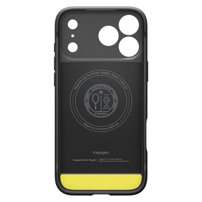 Spigen - Pouzdro Rugged Armor s MagSafe pro iPhone 17 Pro, Matte Black