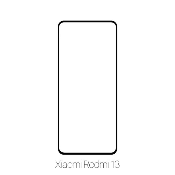 FixPremium FullCover Glass - Tvrzené sklo pro Xiaomi Redmi 13