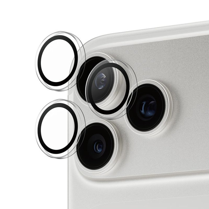 Ochranný kryt objektívu Hoops pro iPhone 17 Pro Max/17 Pro/16 Pro Max/16 Pro, Transparentná, PanzerGlass