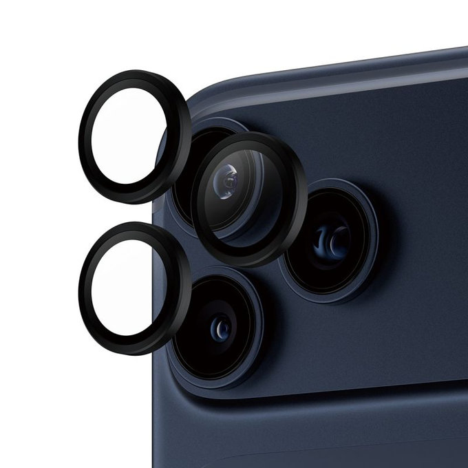 PanzerGlass - Ochranný kryt objektivu Hoops pro iPhone 17 Pro Max/17 Pro/16 Pro Max/16 Pro, černá