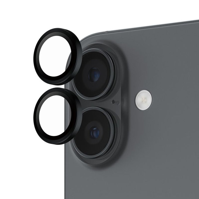 Ochranný kryt objektívu Hoops pro iPhone 17/16 Plus/16, Černá, PanzerGlass