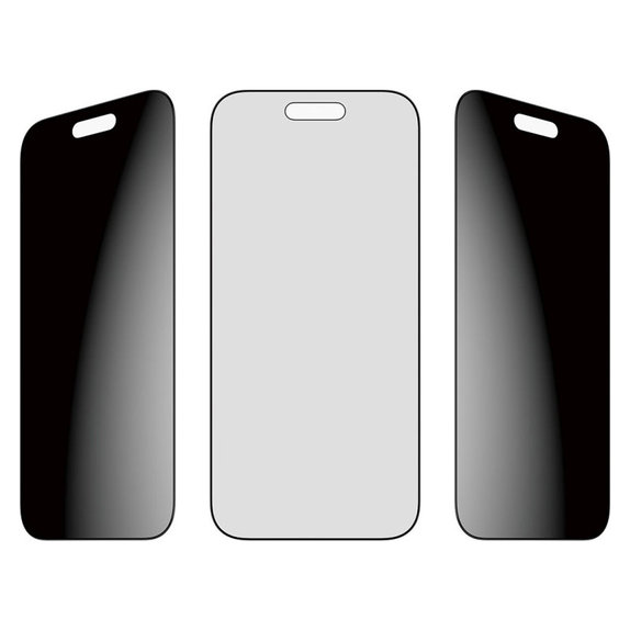 Tvrzené sklo UWF 2-Way Privacy s aplikátorem pro iPhone Air, Černá, PanzerGlass