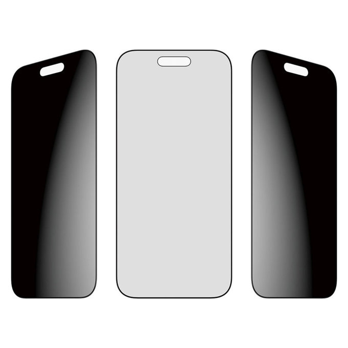 Tvrzené sklo UWF 2-Way Privacy s aplikátorem pro iPhone Air, Černá, PanzerGlass