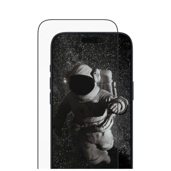 Tvrzené sklo UWF Ceramic II s aplikátorem pro iPhone 17 Pro Max, Černá, PanzerGlass