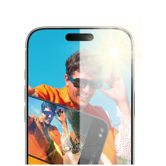 Tvrzené sklo Anti-Reflective s aplikátorem pro iPhone 17 Pro Max, Černá, PanzerGlass