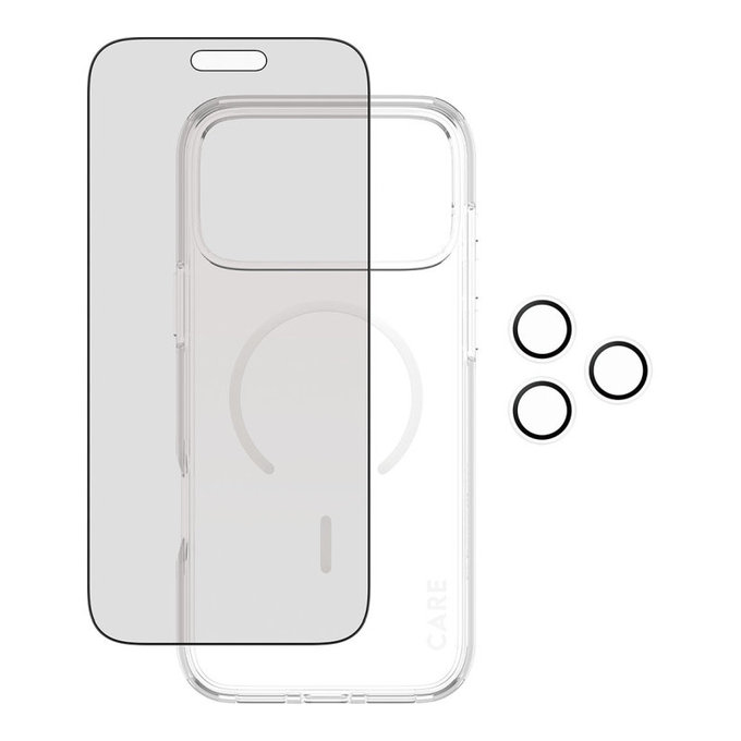Bundle 3v1 Privacy pro iPhone 17 Pro Max, PanzerGlass