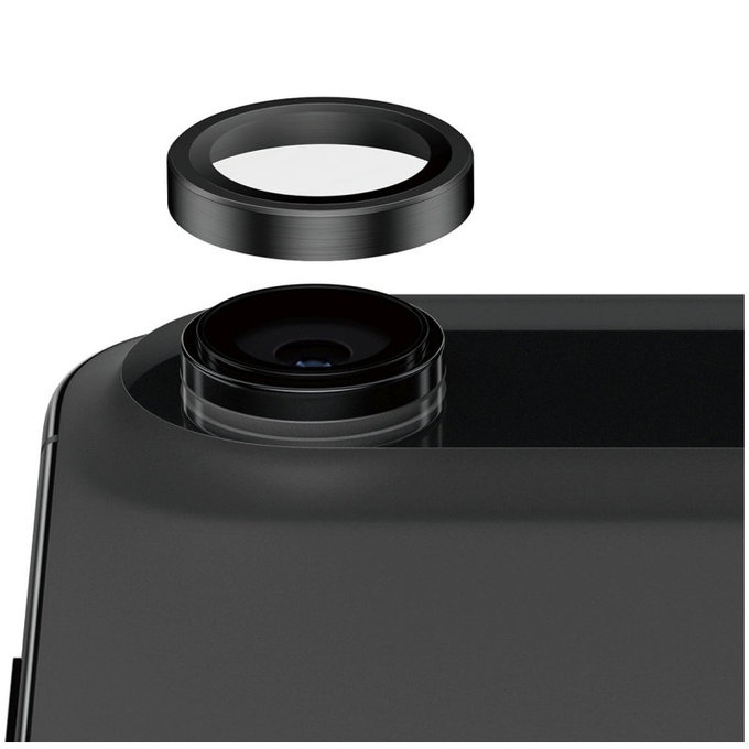Ochranný kryt objektivu Hoops Ceramic II pro iPhone Air, Černá, PanzerGlass