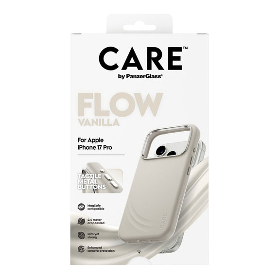 Pouzdro FLOW s MagSafe pro iPhone 17 Pro, Vanilla, CARE