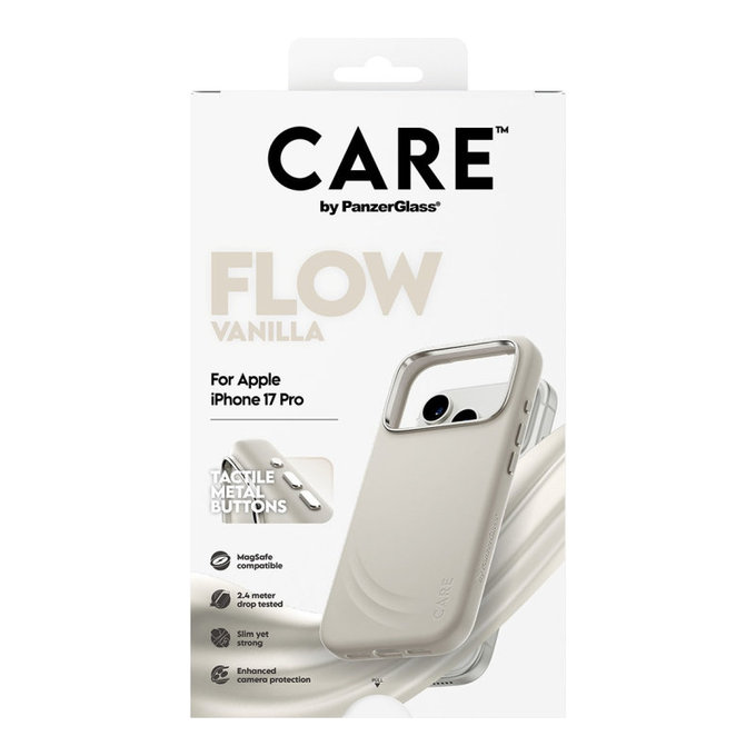 Pouzdro FLOW s MagSafe pro iPhone 17 Pro, Vanilla, CARE