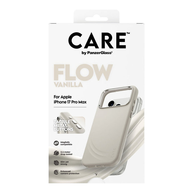 Pouzdro FLOW s MagSafe pro iPhone 17 Pro Max, Vanilla, CARE