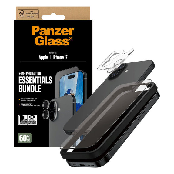 Bundle Essentials 2v1 pro iPhone 17, PanzerGlass