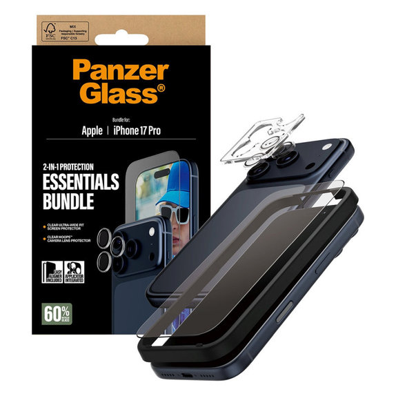 Bundle Essentials 2v1 pro iPhone 17 Pro, PanzerGlass