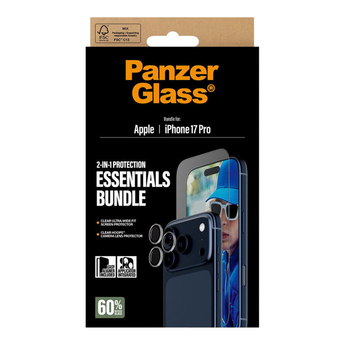 Bundle Essentials 2v1 pro iPhone 17 Pro, PanzerGlass