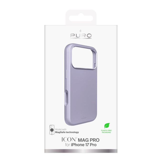 PURO - Pouzdro ICON MAG PRO s MagSafe pro iPhone 17 Pro, růžová