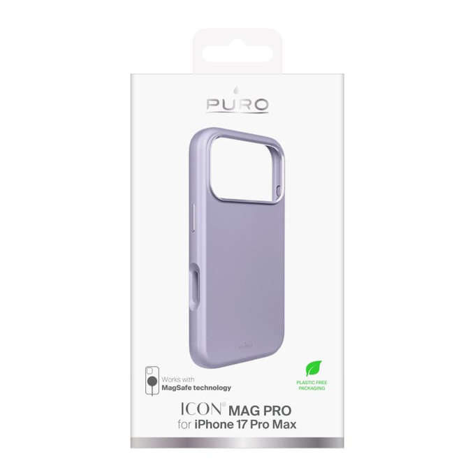 PURO - Pouzdro ICON MAG PRO s MagSafe pro iPhone 17 Pro Max, růžová