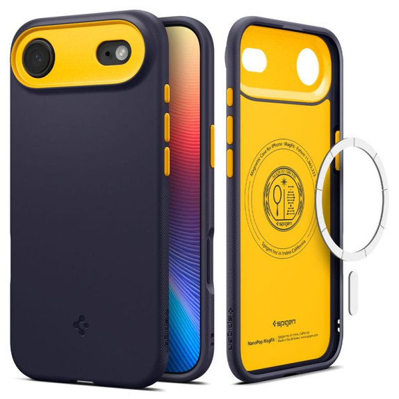 Spigen - Pouzdro Nano Pop s MagSafe pro iPhone Air, Blueberry Navy