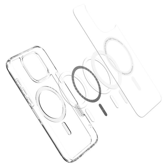 Spigen - Pouzdro Ultra Hybrid "T" s MagSafe pro iPhone 16 Pro, bílá