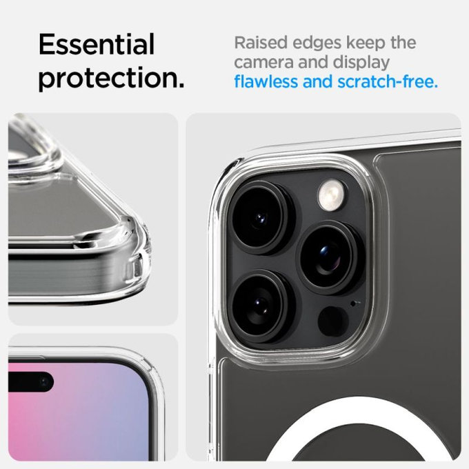 Spigen - Pouzdro Ultra Hybrid "T" s MagSafe pro iPhone 16 Pro, bílá