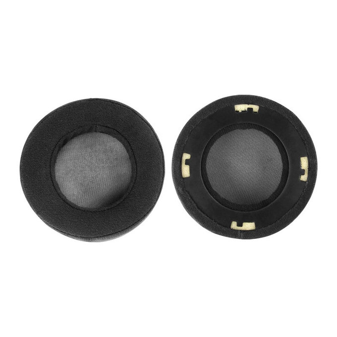 Náhradní Náušníky pro AKG K701, K702, Q701, Q702, K601, K612, K712, Pěna + Velur, Černé, 1 pár
