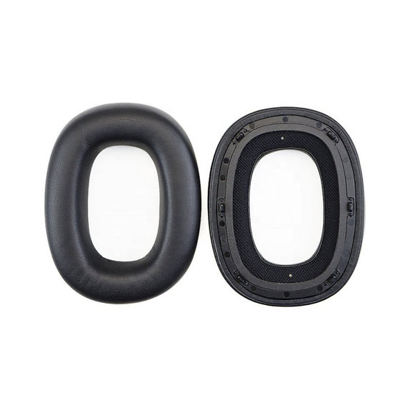 Náhradní Náušníky pro Bowers & Wilkins PX8, PX7S2, Paměťová pěna + PU kůže, Černé, 1 pár