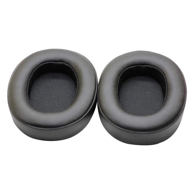 Náhradní Náušníky pro JBL Synchros E55BT, Paměťová pěna + PU kůže, Černé, 1 pár