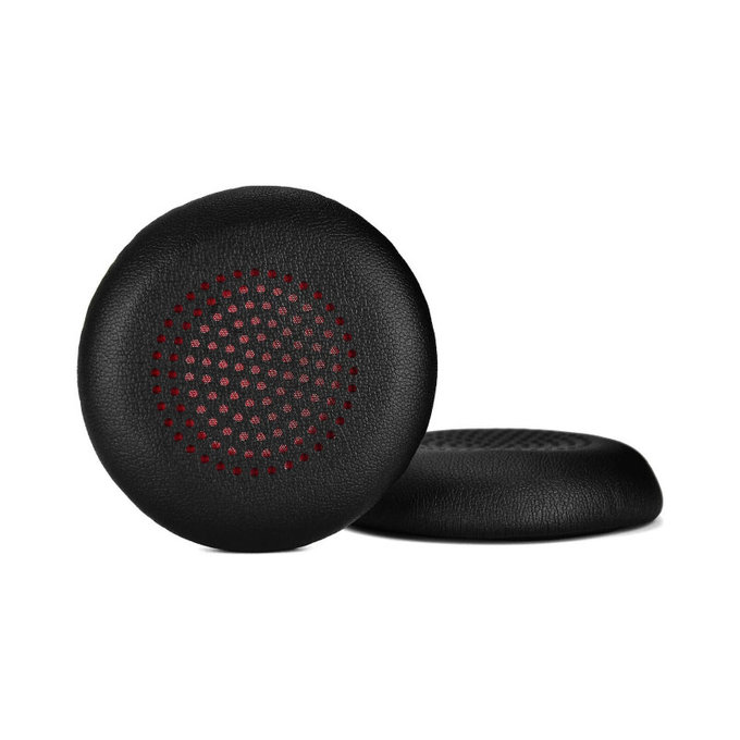 Náhradní Náušníky pro Plantronics Voyager Focus UC, PU kůže, Černé, 1 pár