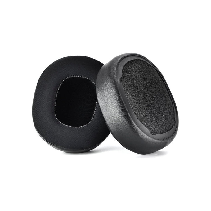 Náhradní Náušníky pro Skullcandy Hesh 3.0, Crusher, Venue, Paměťová pěna + Kůže + Textil, Černé, Chladivý gel, 1 pár