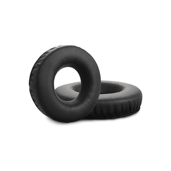 Náhradní Náušníky pro Sennheiser HD25, SP 25-1 II, PC150, Paměťová pěna + PU kůže, Černé, 1 pár