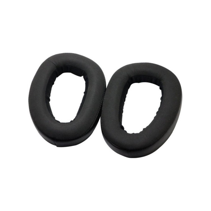 Náhradní Náušníky pro Sennheiser GSP500, GSP600, Paměťová pěna + PU kůže, Černé, 1 pár