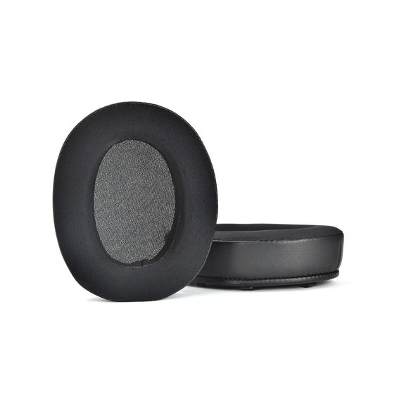 Náhradní Náušníky pro Sony WH-XB910N, Paměťová pěna + Textil + Kůže, Černé, Chladivý gel, 1 pár
