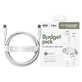 Kabel USB-C, 60 W, Racing, 1,2 m, stříbrnobílý, empower