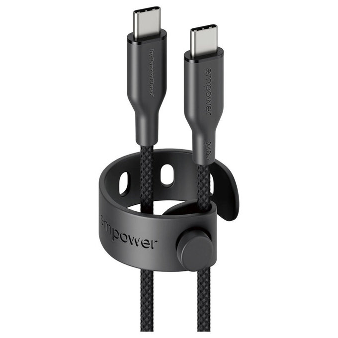 Kabel USB-C, 240 W, Racing, 1, 2 m, Space Black, empower