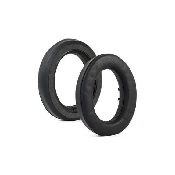 Náhradní Náušníky pro Sennheiser HD490 Pro, HD490 Pro Plus, Paměťová pěna + PU kůže, Černé, 1 pár