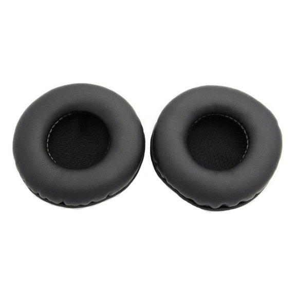Náhradní Náušníky pro AKG K518, K518DJ, K81, K518LE, Paměťová pěna + PU kůže, Černé, 1 pár