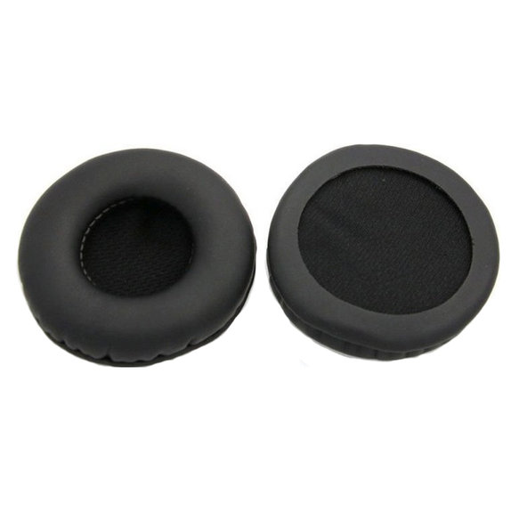 Náhradní Náušníky pro AKG K518, K518DJ, K81, K518LE, Paměťová pěna + PU kůže, Černé, 1 pár