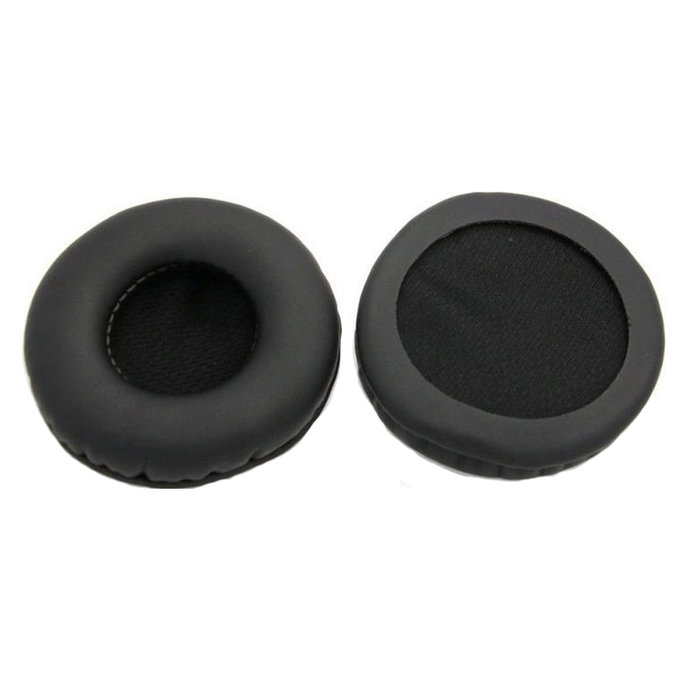 Náhradní Náušníky pro AKG K518, K518DJ, K81, K518LE, Paměťová pěna + PU kůže, Černé, 1 pár