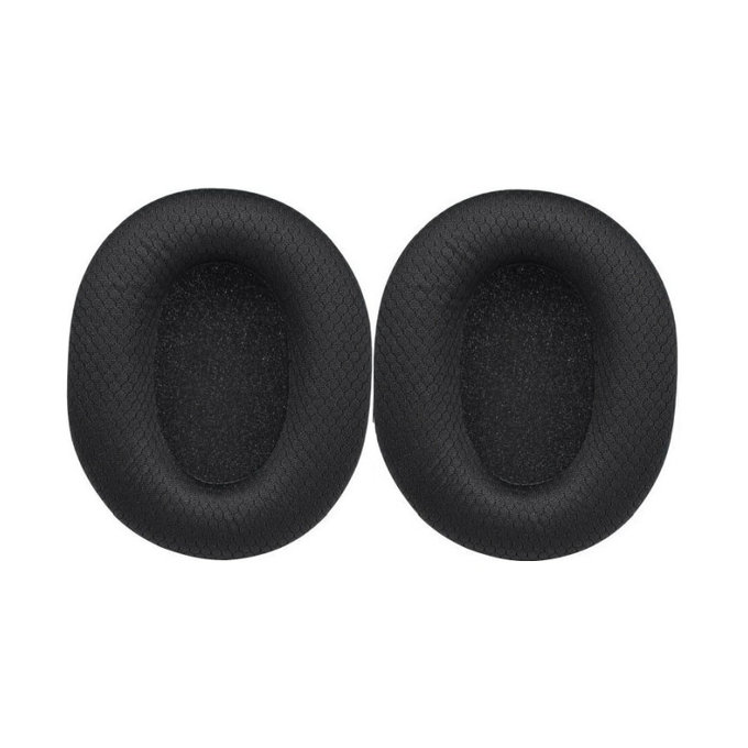 Náhradní Náušníky pro Razer Blackshark V2, V2X, V2 Pro, V2 SE, Paměťová pěna + Textil, Černé, 1 pár