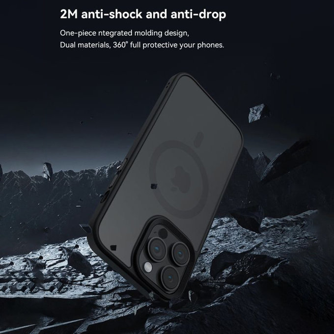 Pouzdro Pino s MagSafe pro iPhone 15 Plus, černá, Devia