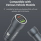 Autonabíječka Extreme Speed USB-C + USB-A, PD 30W, QC 3.0 18W, šedá, Devia