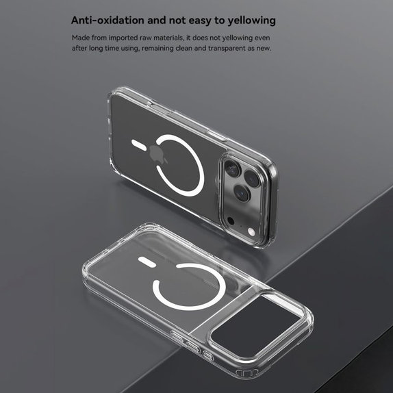 Pouzdro Clear s MagSafe pro iPhone 17 Pro Max, Transparentní, Devia
