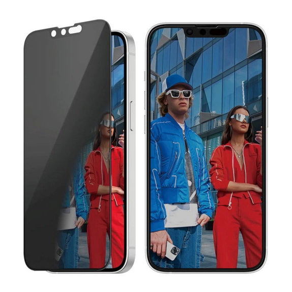 Tvrzené sklo UWF Privacy pro iPhone 17e/16e/14/13/13 Pro, Černá, PanzerGlass