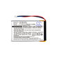 Baterie pro Garmin Nüvi 1300, 1350, 1370, 1390, 1490, 1250mAh, Li-Pol, 3.7V, 361-00019-16, HQ