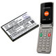 Baterie pro Saiet Lumina, Ready, Single, Brondi Amico Favoloso, Gigaset GI390, 590, 800mAh, Li-Ion, 3.7V, V30145-K1310-X470, HQ