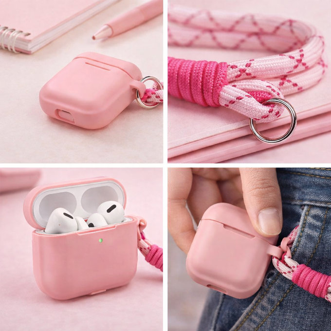 Silikonové pouzdro pro AirPods 3, Pastel Pink