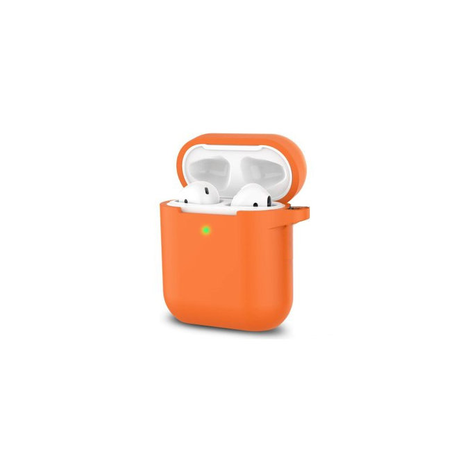 Silikonové pouzdro pro AirPods 1 a 2, oranžové