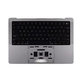 Horní rám klávesnice pro MacBook Pro 14", A2918 (2023), s klávesnicí US a baterií, Space Black, 661-37958, Genuine Apple